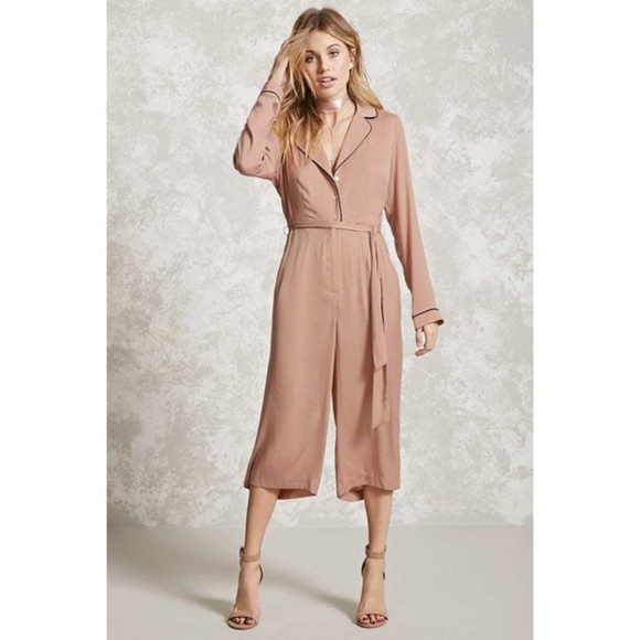 pastel pink jumpsuit